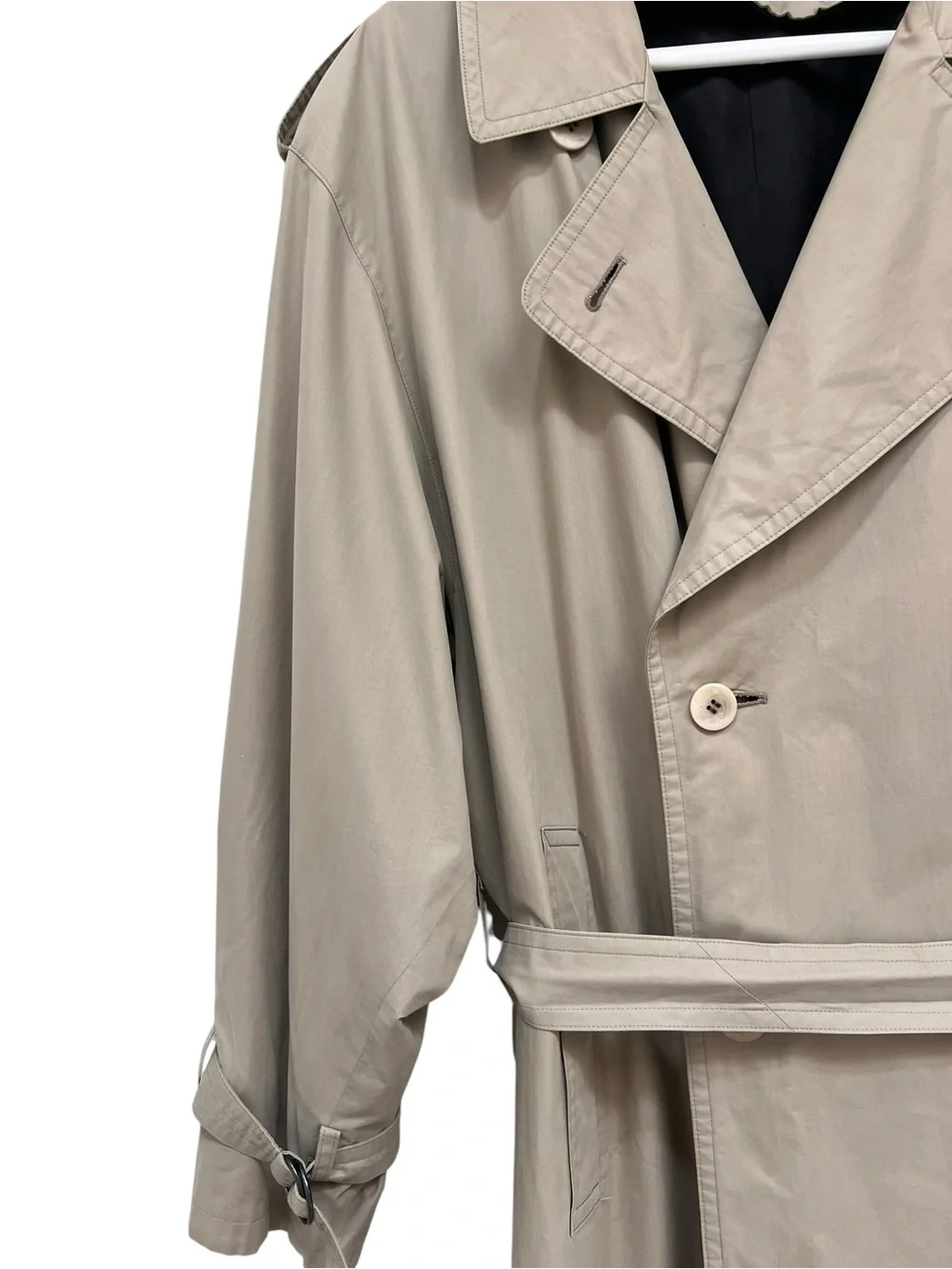 Vintage Burberry Prorsum Men's Long Trench Coat - Beige. Size M/L